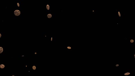 animación de bucle de galletas de chocolate