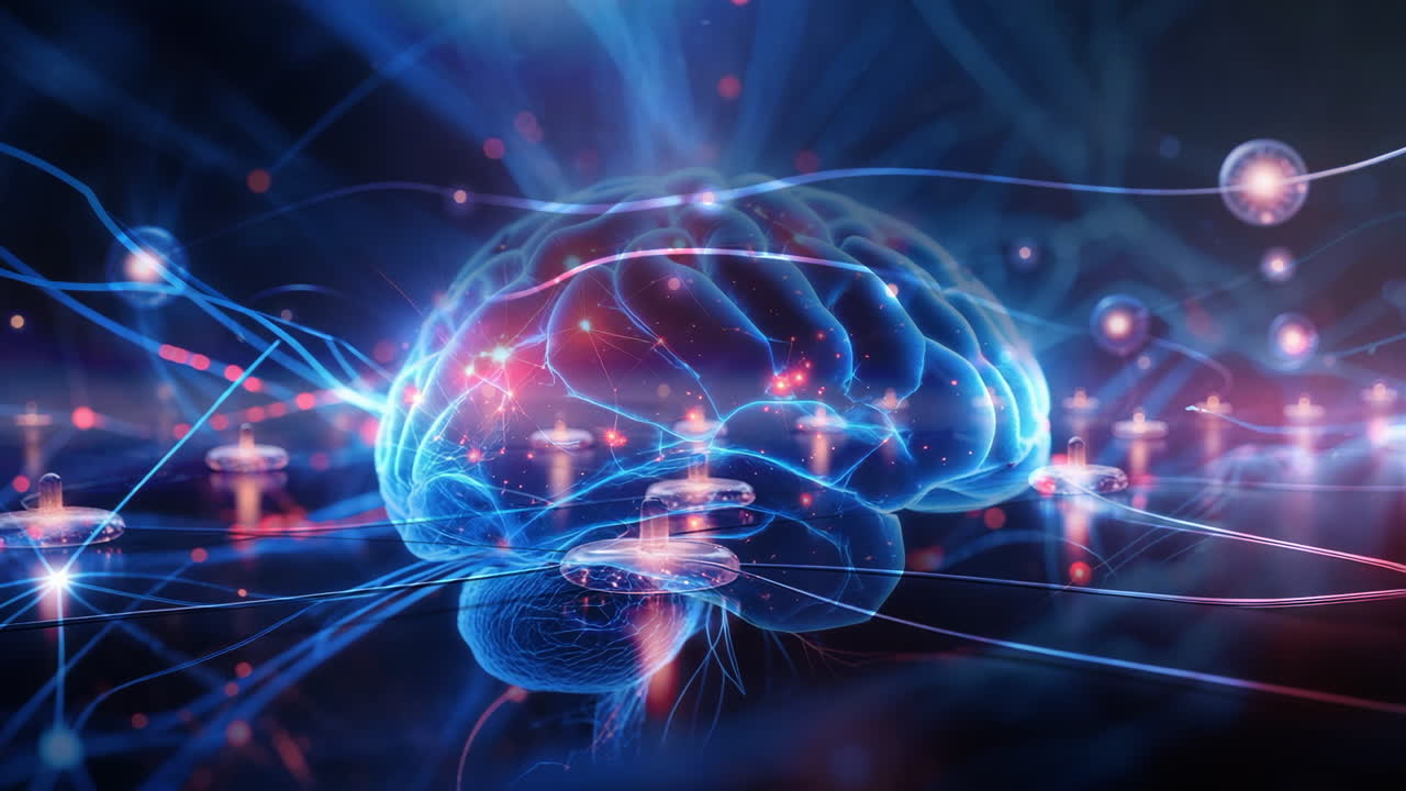 Artificial Intelligence Brain Connections and Neural Network