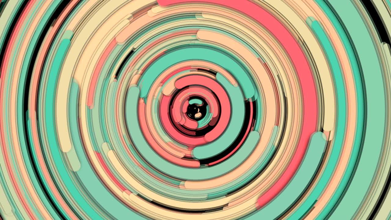 espiral abstracta líneas rotativas y retorcidas brillantes, fondo generado por computadora, fondo de renderización 3d