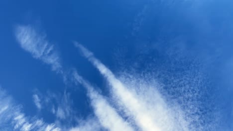 time lapse of sky and clouds on a sunny morning