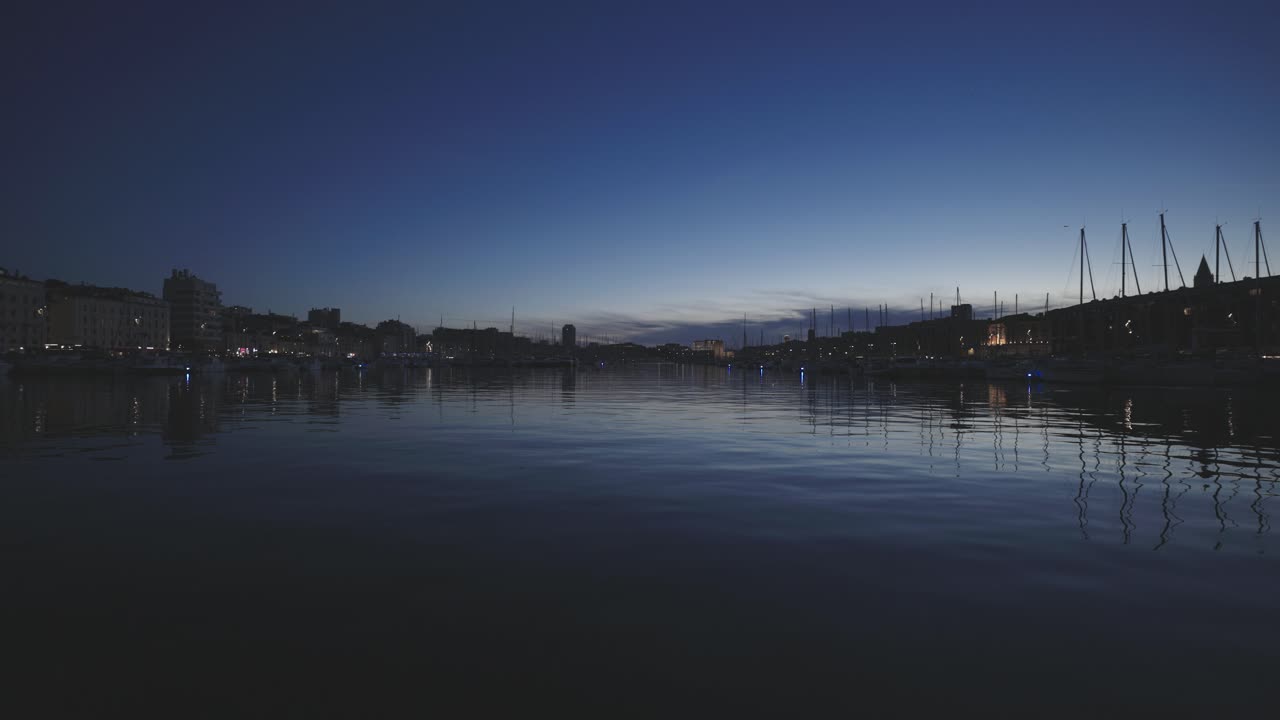 Marina Marseille at night, Marseille France