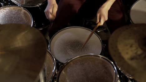 a drummer plays some fills