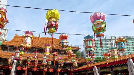 colorful lanterns at a chinese temple