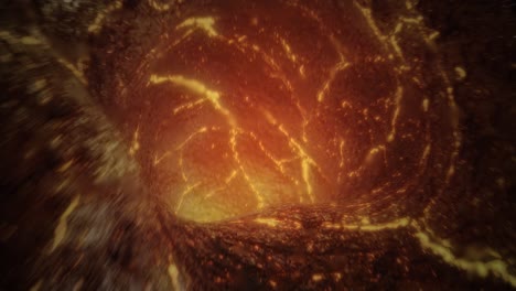 molten lava core. 3d seamless loop, vj