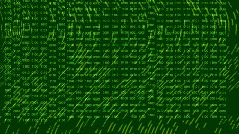 animation data storm flashing streams of data and binary