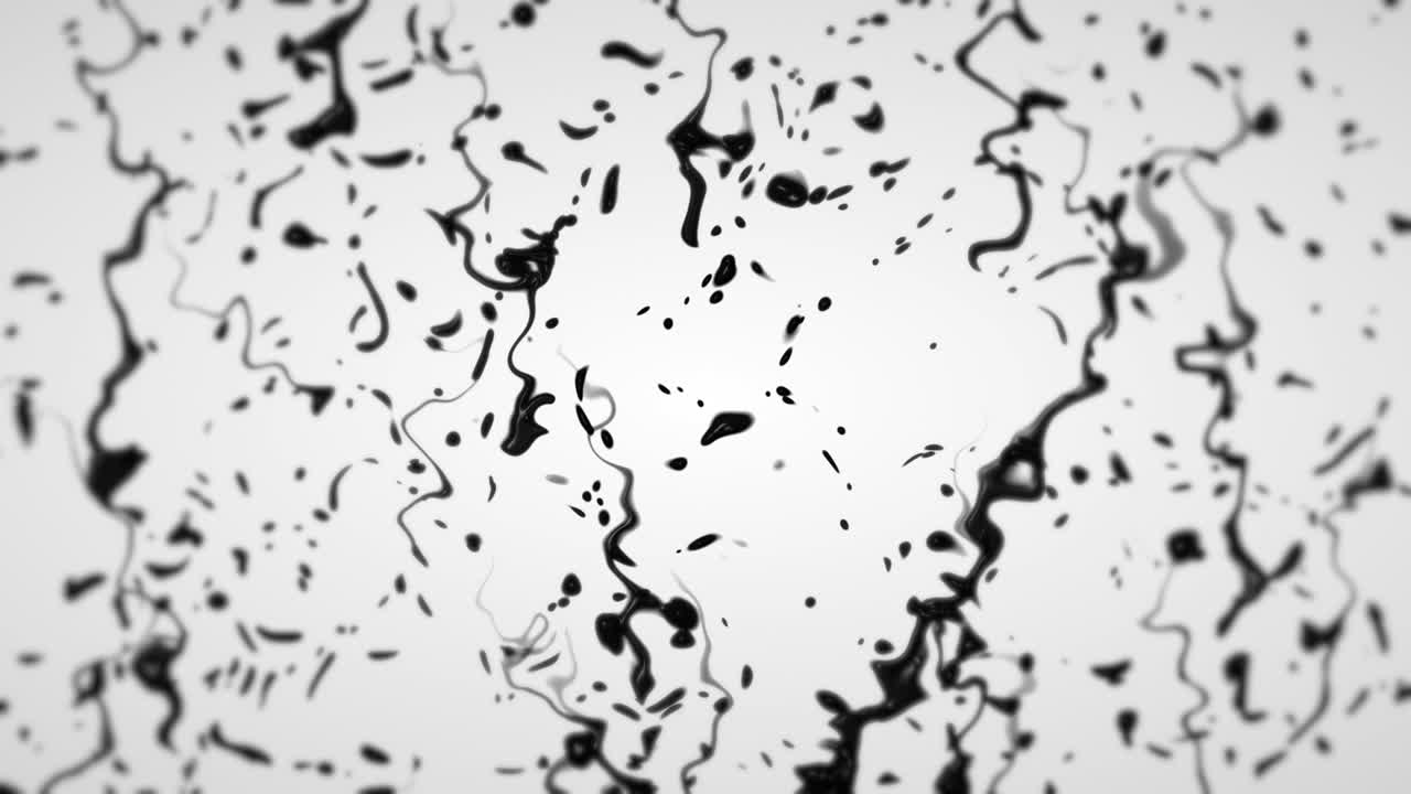 un bucle de vertido de tinta negra