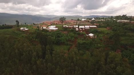 Pueblo-Rural-En-Ruanda,-África-Central