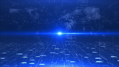 dynamic digital landscape particles futuristic technology innovation data virtual reality sci fi