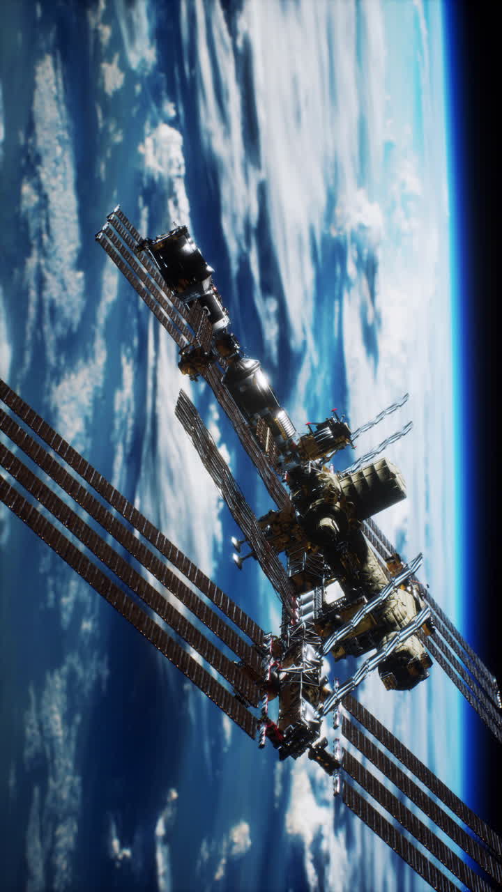 Stazione Spaziale Internazionale in orbita attorno alla Terra