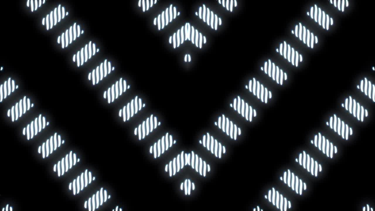 Abstract Glowing Geometric Pattern
