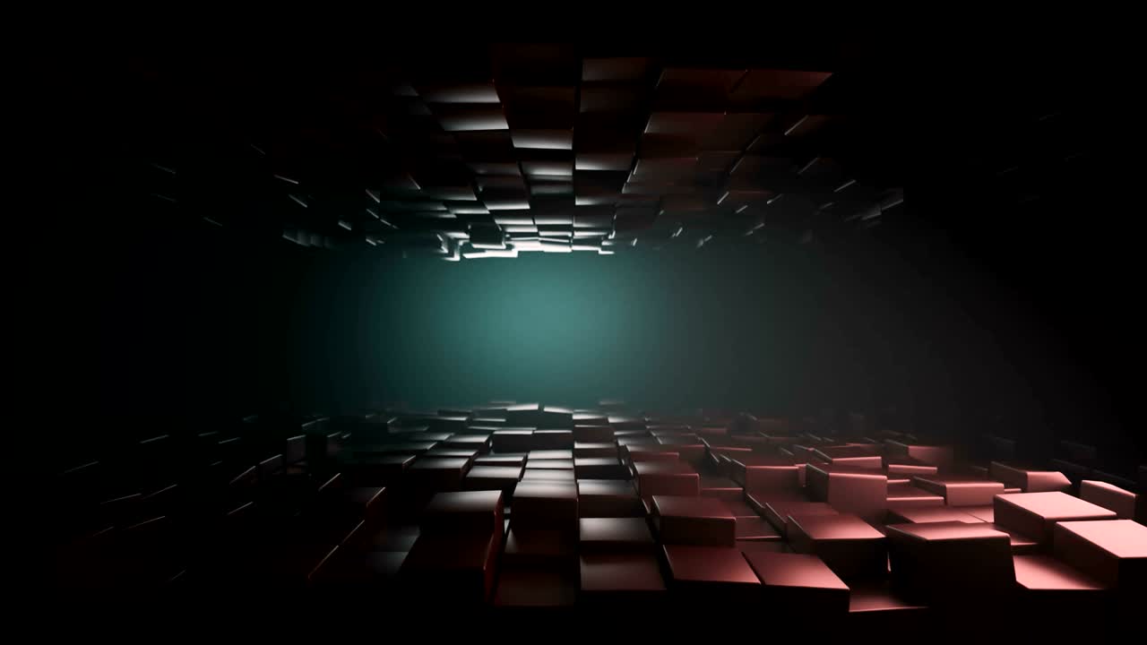 4K Abstrakt Kubisk Baggrund