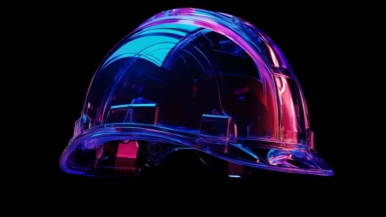 Neon Glowing Safety Helmet