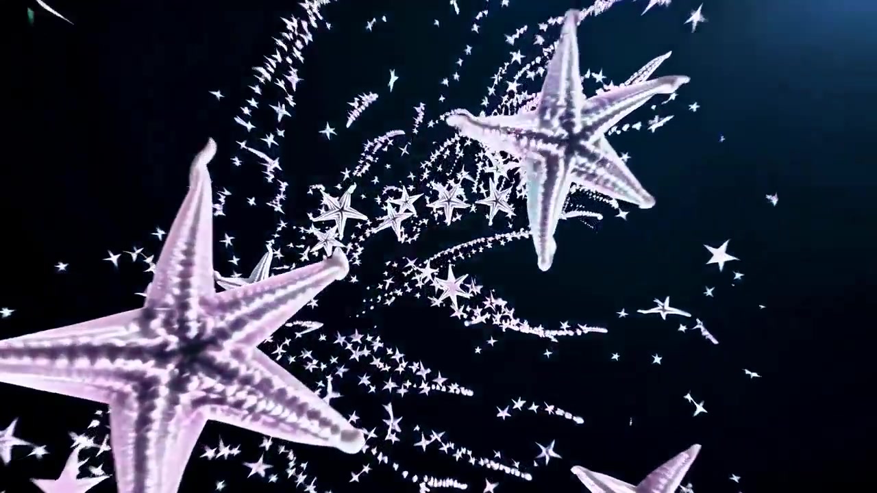 Esplosione astratta di stelle marine