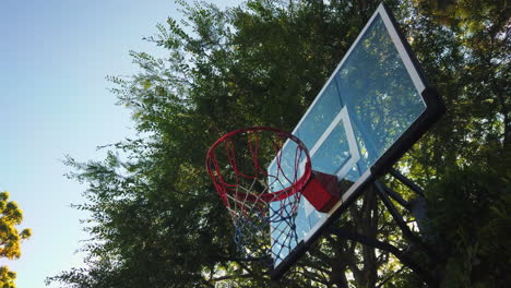 a quick jump shot from mid range sinks into the basket