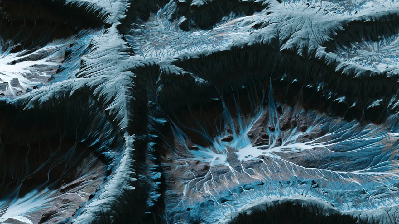 vista del paisaje del planeta alienígena