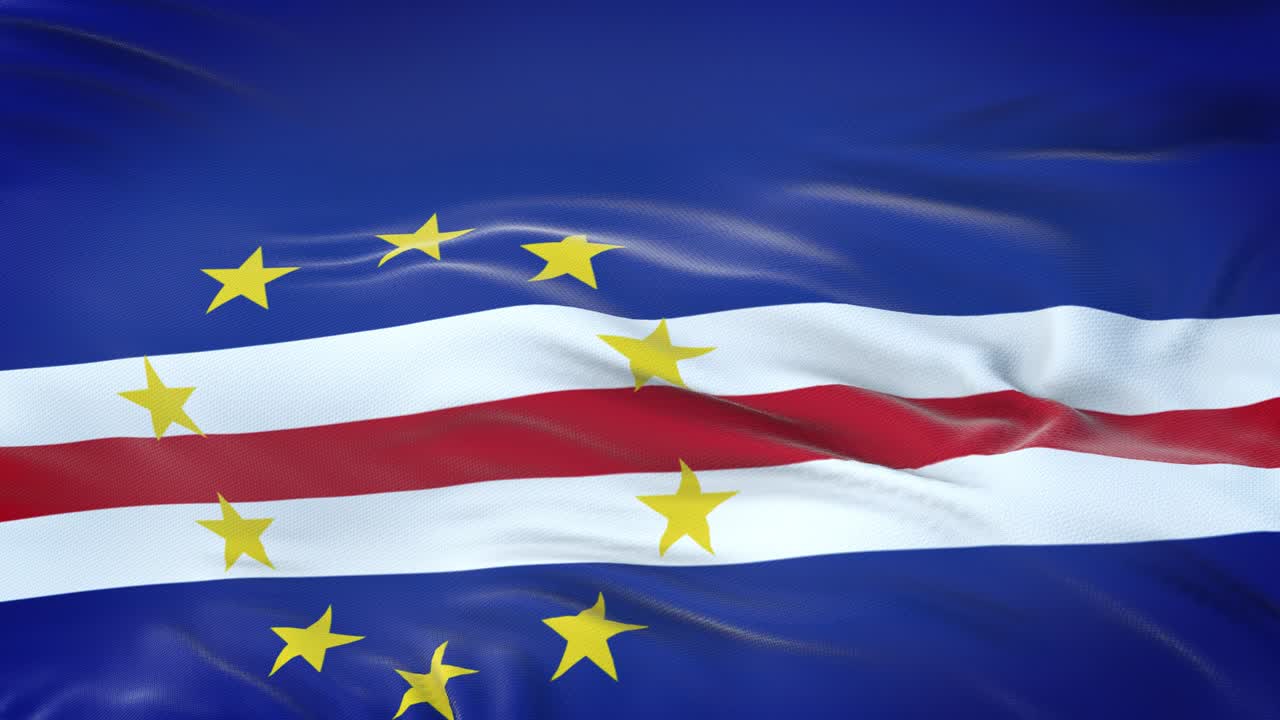 바람에 흔들리는 케이프 베르데 발, 매우 상세한 직물 질감, 완벽한 루프