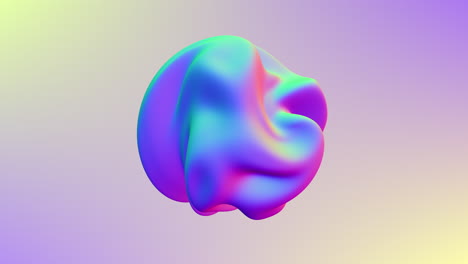 patrón de arco iris colorido en la esfera 3d