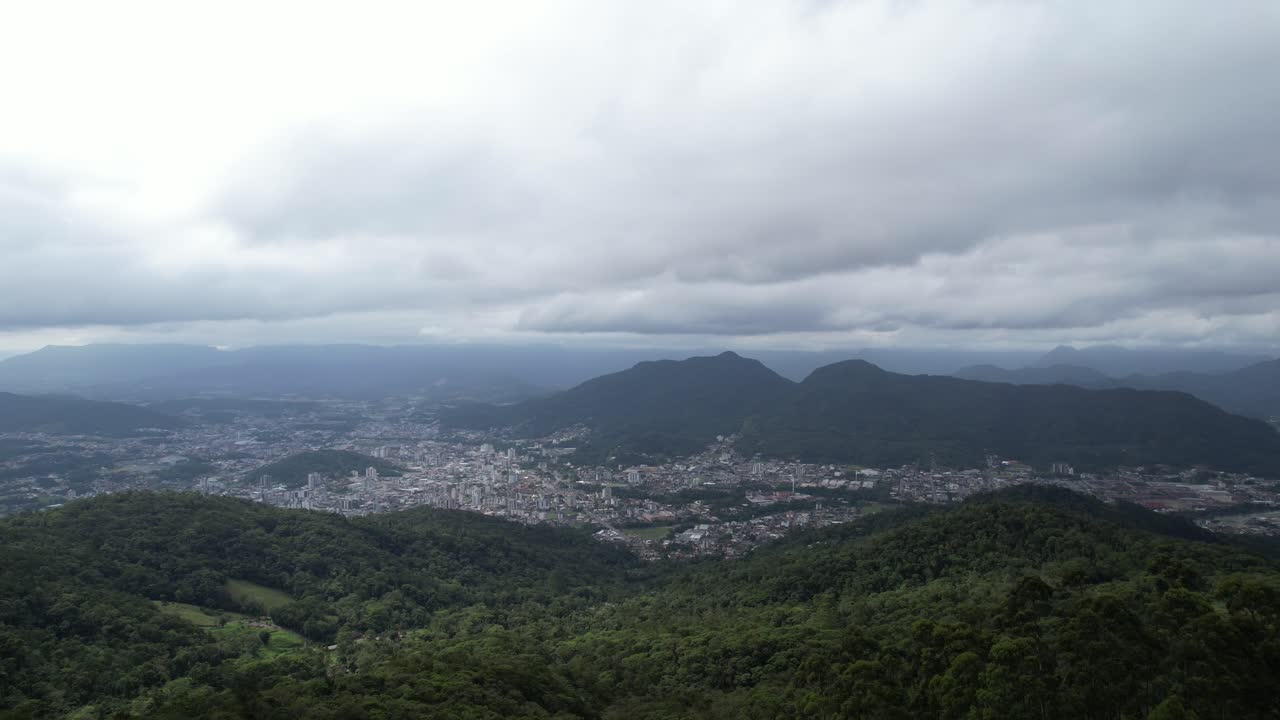 drone videos of the city of Jaragu&aacute; do Sul, state of Santa Catarina, Brazil
