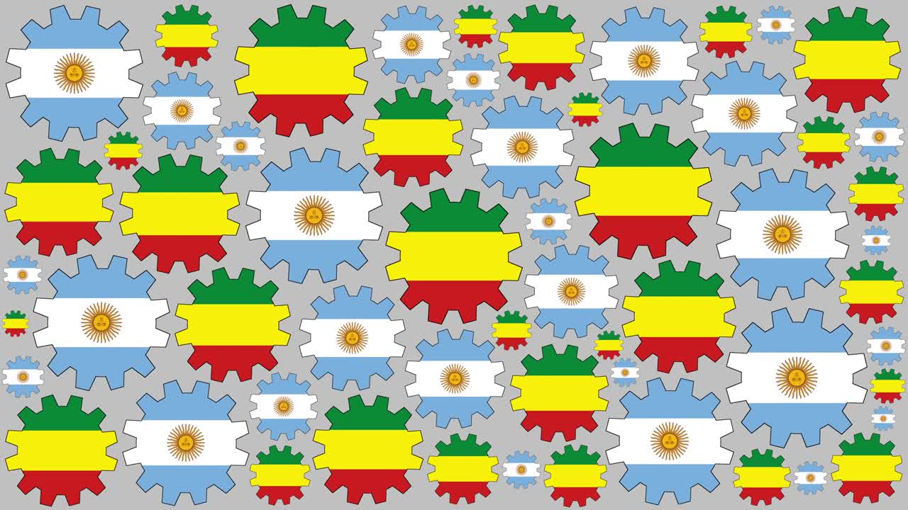아르헨티나와 볼리비아의 발 기어 회전 배경