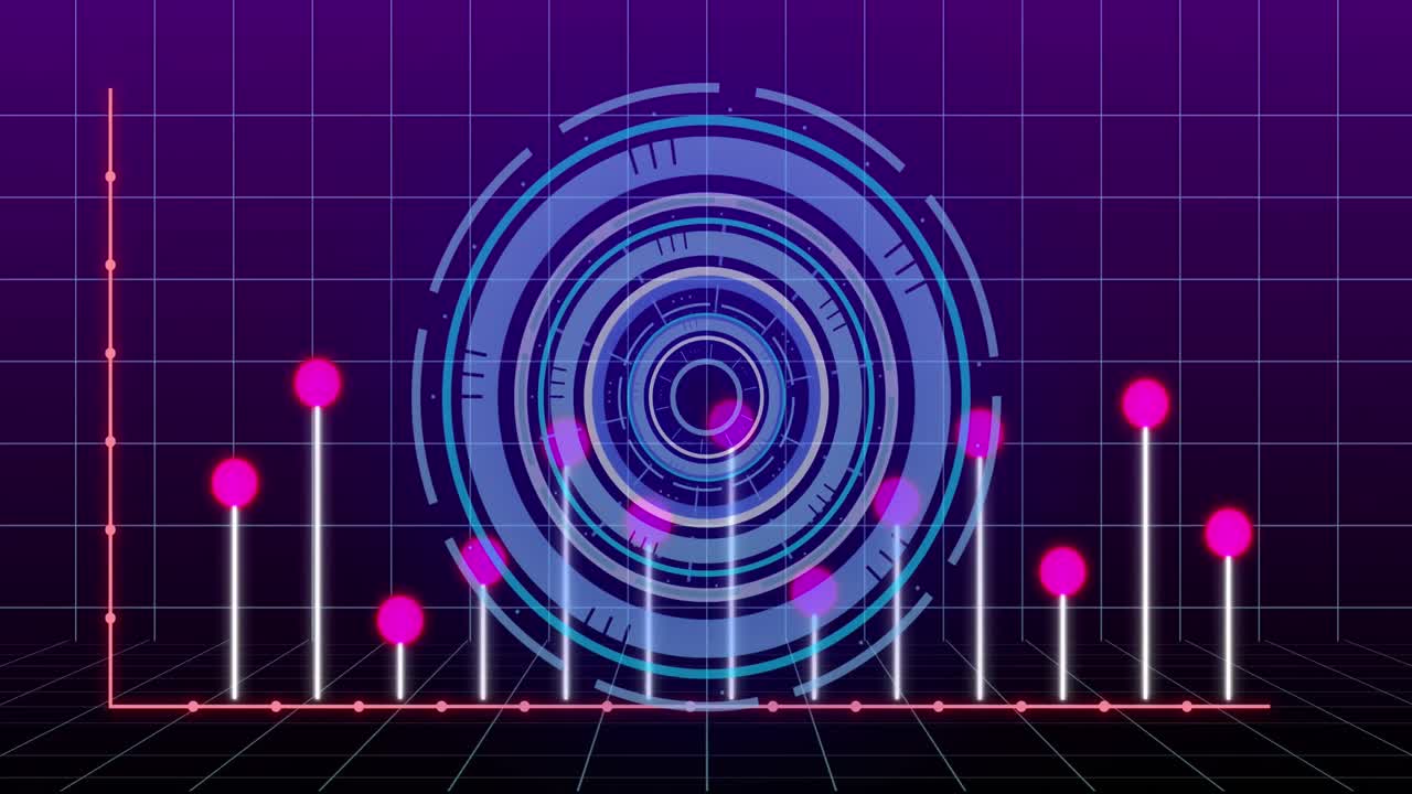 재무 데이터 처리에 대한 애니메이션과 그리드 상의 범위 스캔