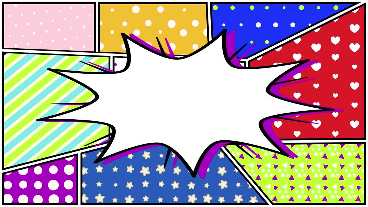 Comic background with explosion for inscription