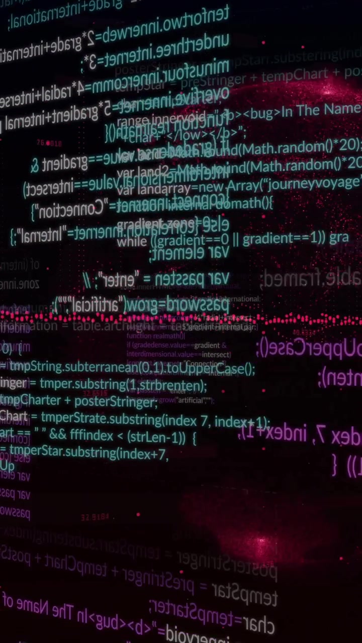 Animazione di elaborazione dati con globo su sfondo nero