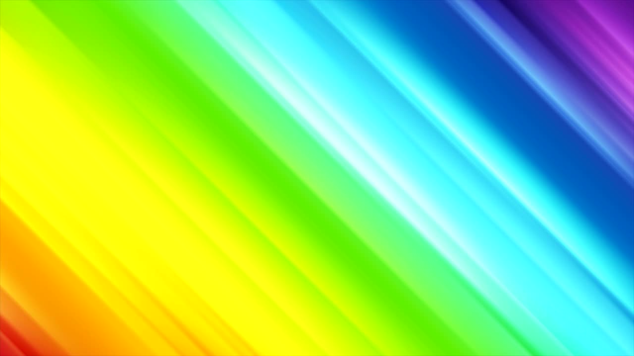 Colorful rainbow smooth stripes abstract video animation