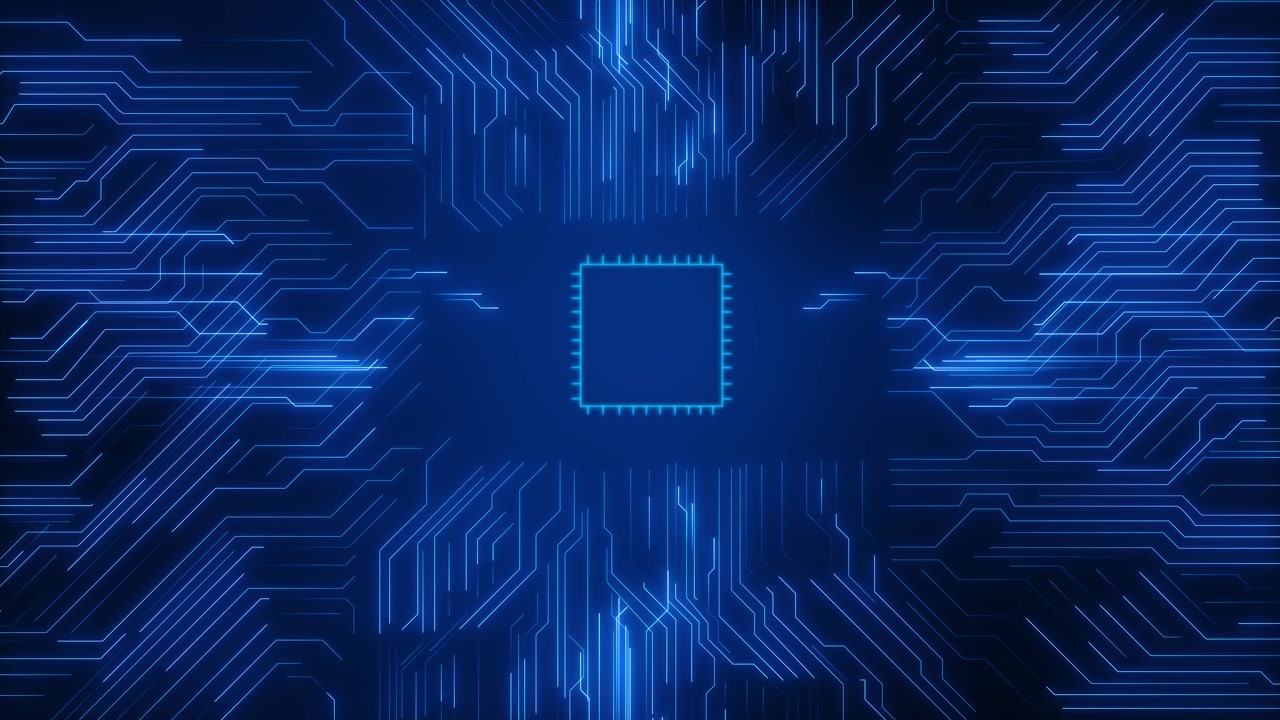 Ai web network technology circuit board advanced technology visualization cpu processor microchip