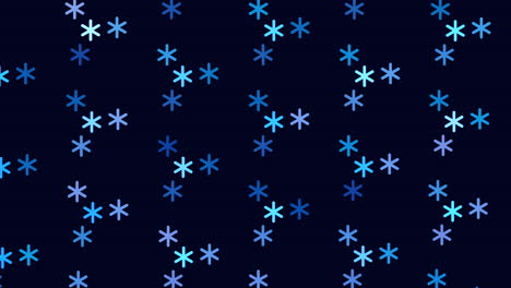 Abstract-neon-snowflakes-pattern