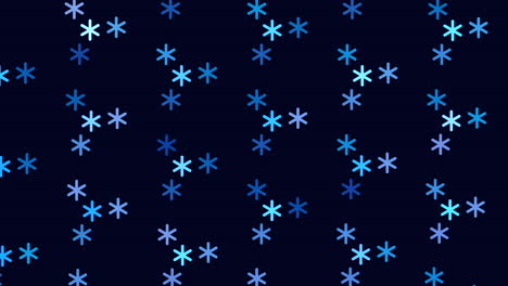 patrón de copos de nieve de neón abstracto