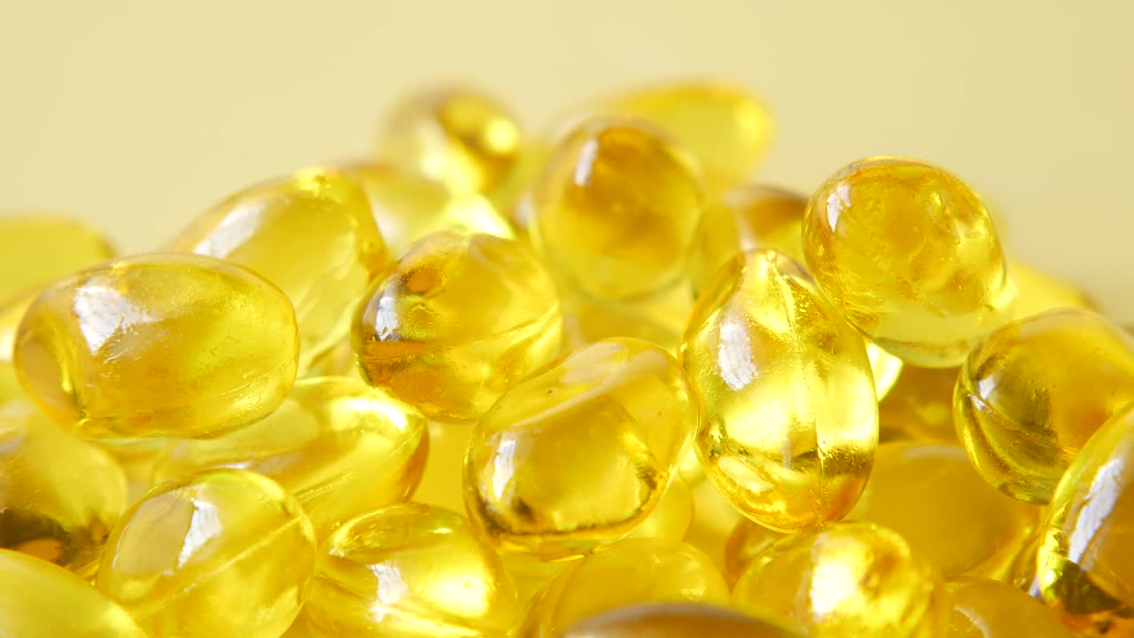 노란색 젤라틴 의 클로즈업