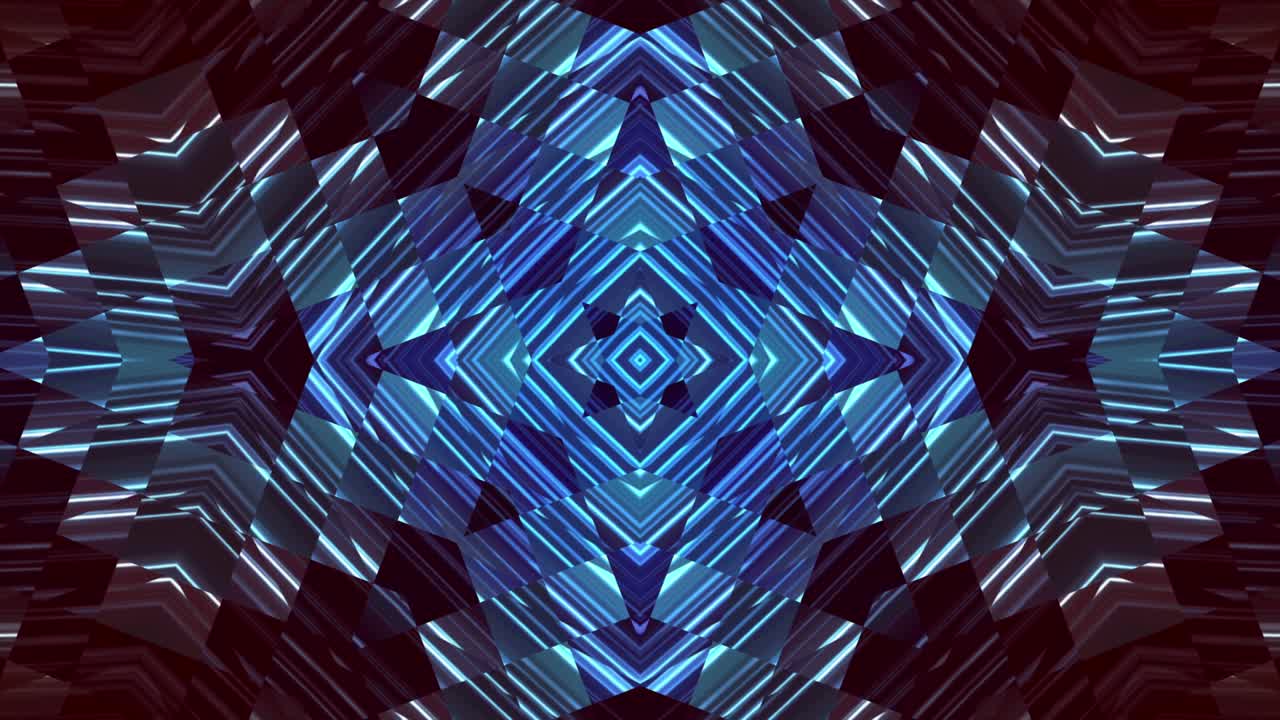 Abstract Glowing Mosaic Design