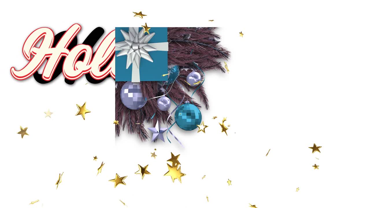 animación del texto de holly sobre el presente.