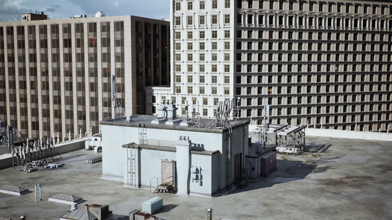 도시 의 지붕 풍경