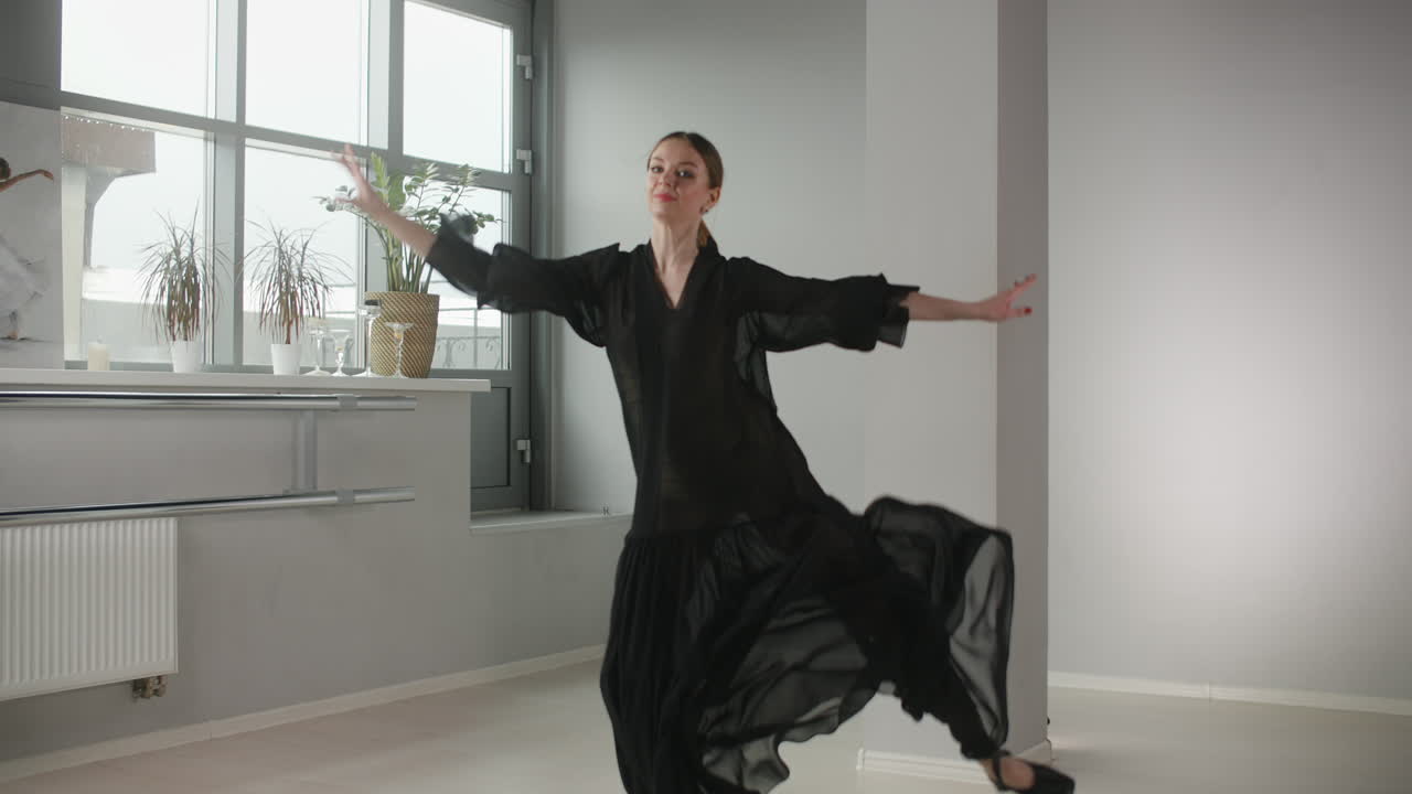 Female Flamenco Dancer in Practice