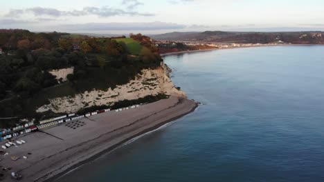 aerial view of a stunning coastal cliff and beach