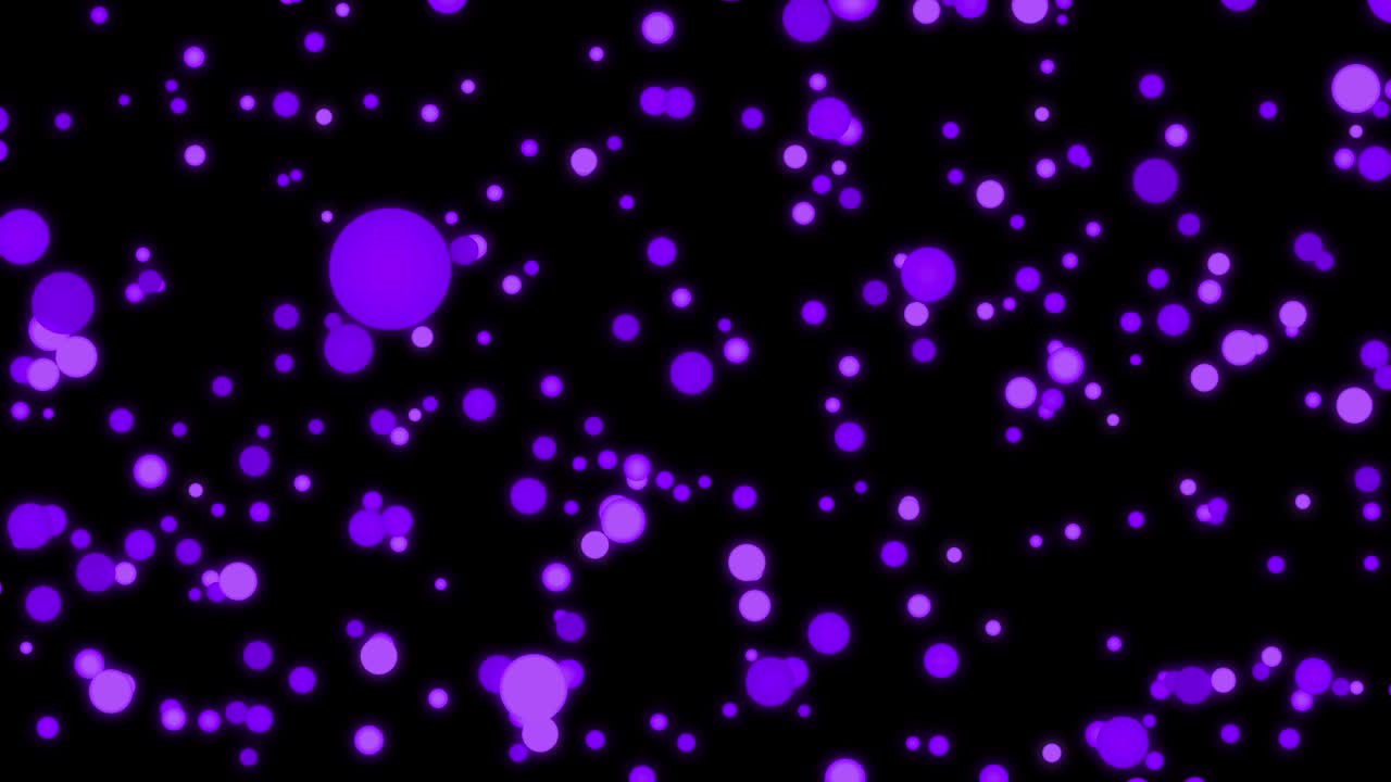 중간 크기의 점 공이 움직이는 애니메이션 모션 그래픽