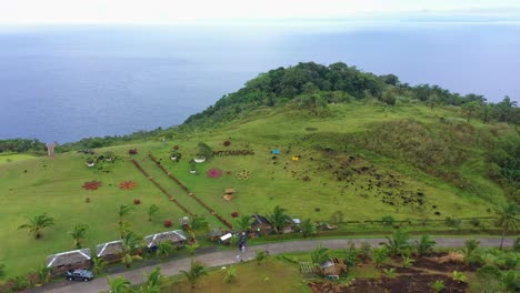 Famoso-Parque-De-Montaña-Caningag-Con-Vista-Al-Océano-En-El-Sur-De-Leyte,-Filipinas