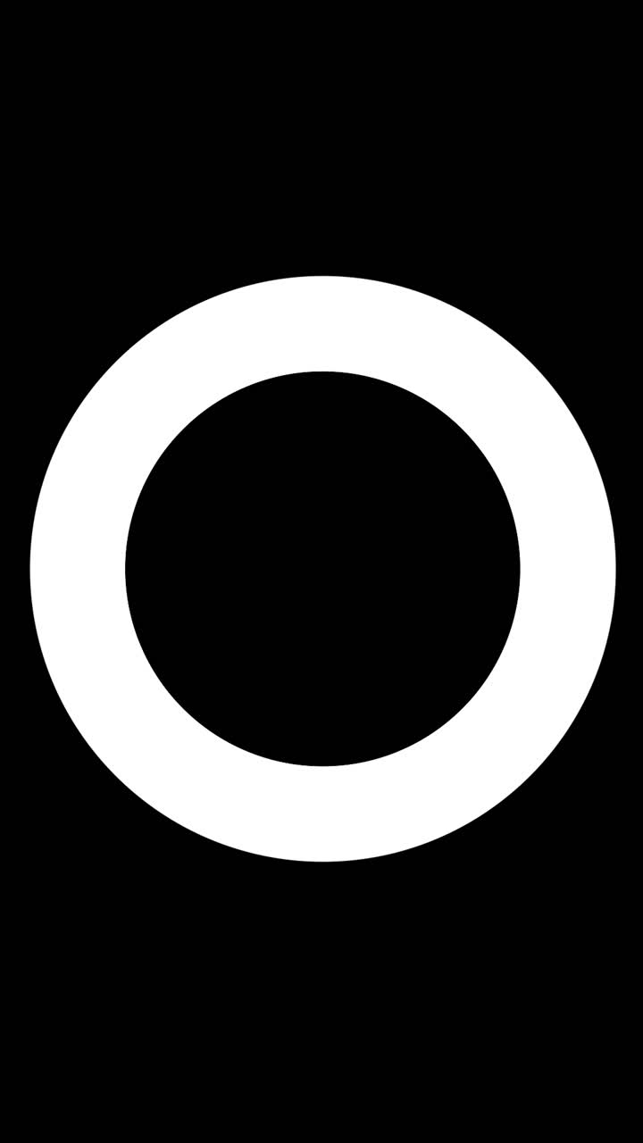 White Ellipse on Black Background