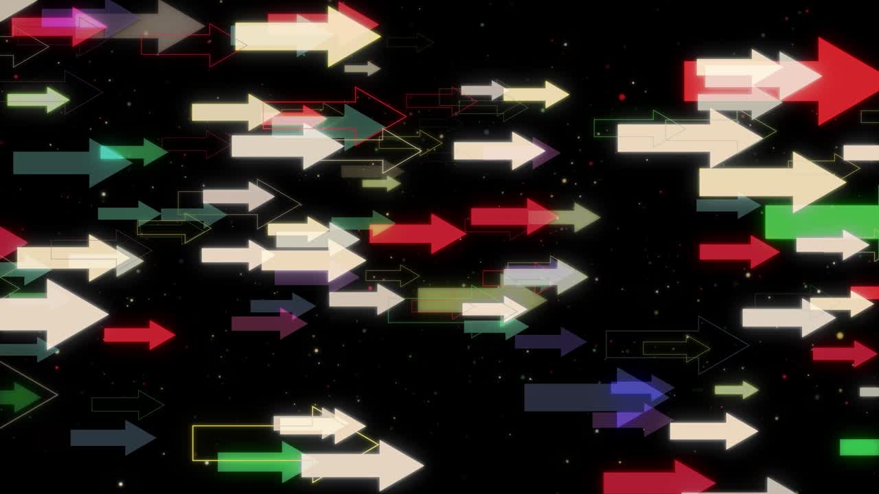 날아다니는 화살표 배경 4k