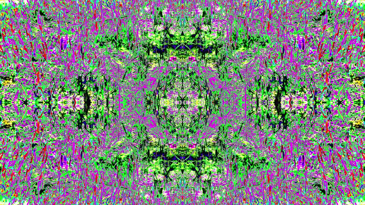 Different colored kaleidoscope prism reflections holographic background