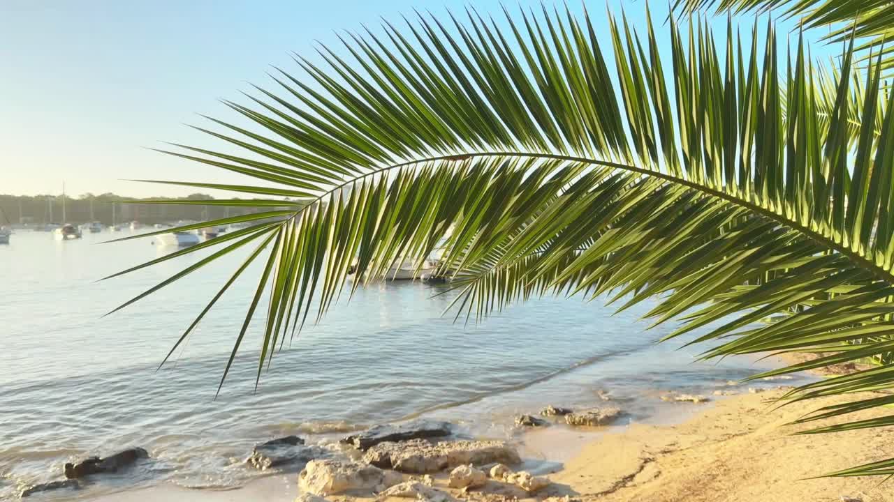 the beautiful port of portocolom in mallorca