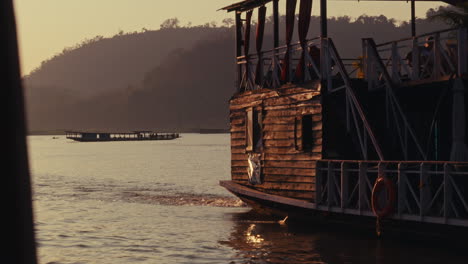 river cruise at sunset