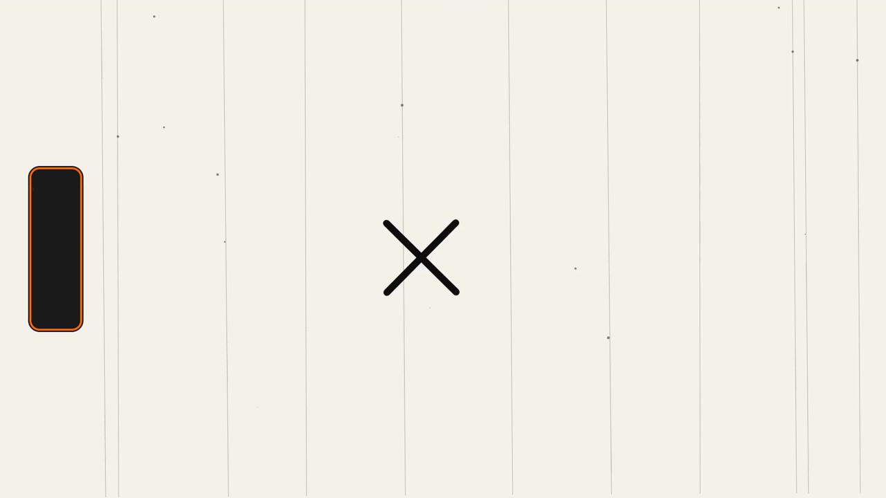 Abstract Minimalist Animation with Geometric Shapes and Vintage Film Texture