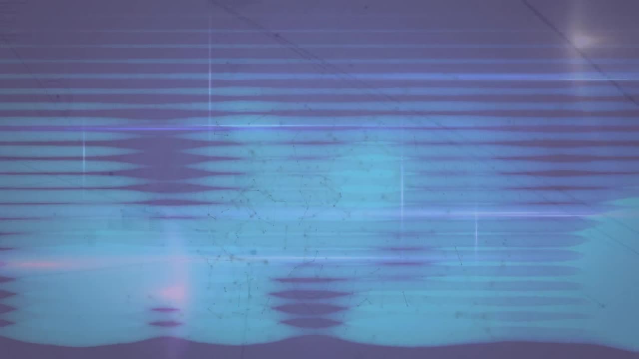 Animation eines sich drehenden Verbindungsnetzwerks.