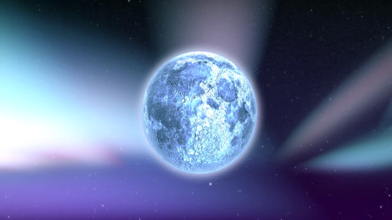 animación del globo sobre rastros de luz