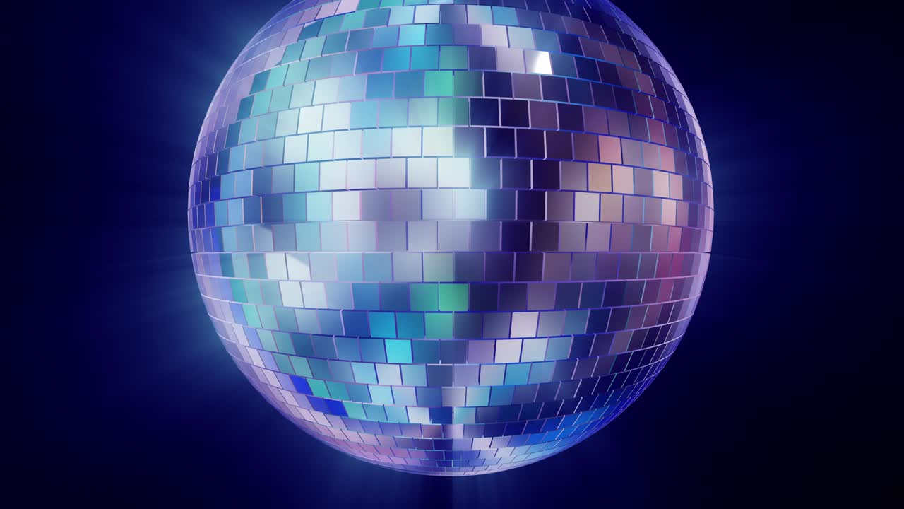 Animazione di sfondo con palla da discoteca.