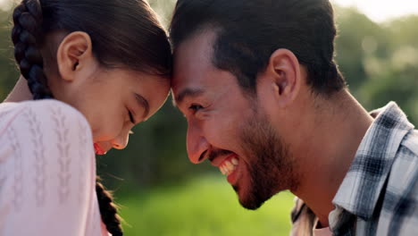 Happy,-love-and-father-with-daughter-in-park