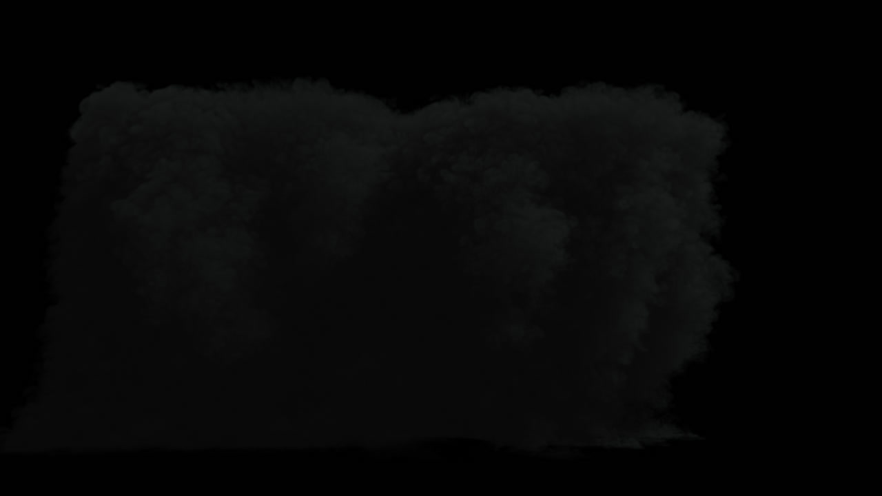 gran nube de humo con un núcleo rojo brillante