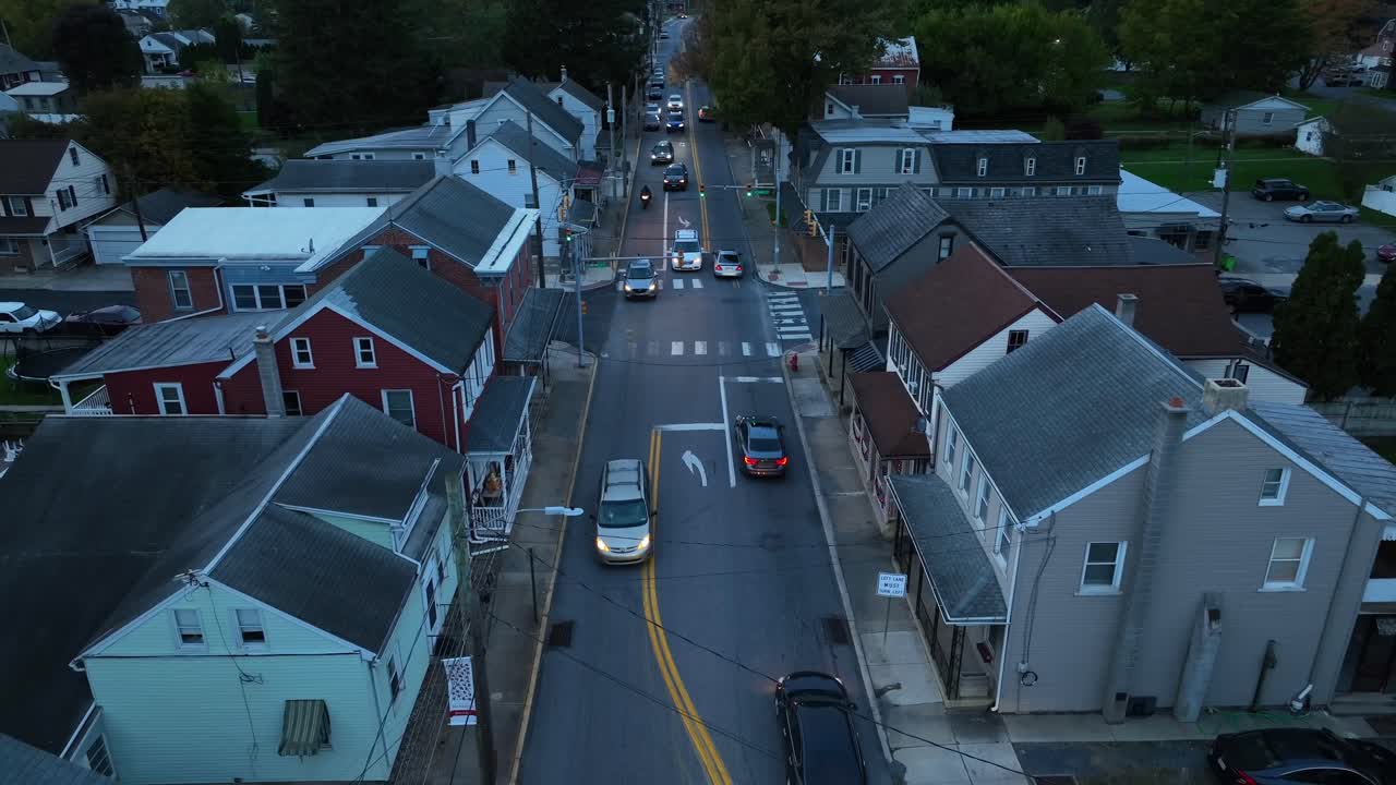 ciudad americana por la noche
